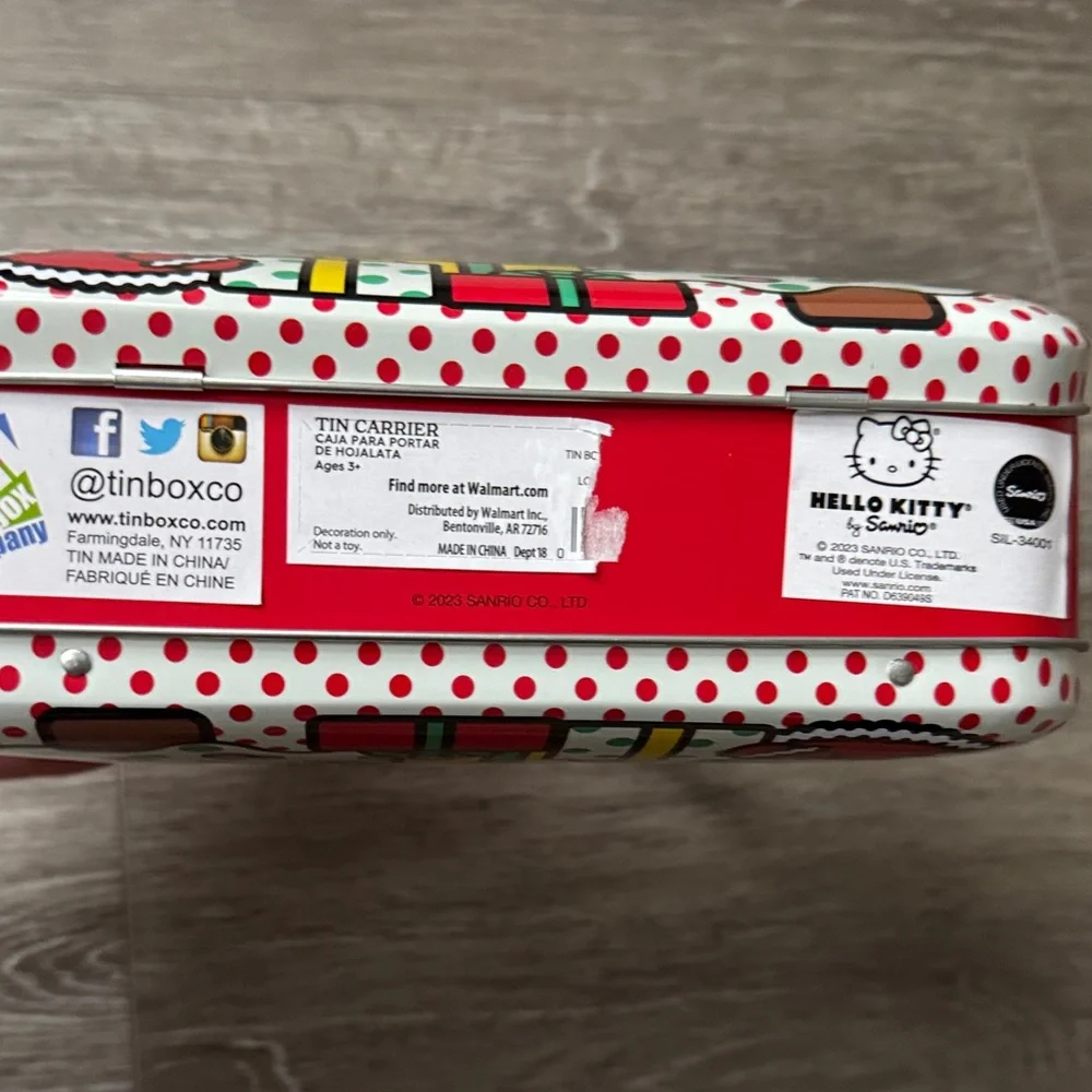 Hello Kitty Red and White Holiday Bag